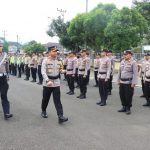 Polres Metro Melaksanakan Apel Gelar Pasukan Ops Keselamatan Krakatau 2023