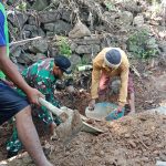 Babinsa Koramil 2307/Ciwandan, Karbak Pembangunan Saluran Air
