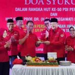 HUT ke-50 PDI-P Sekaligus Genap Usia 76 Tahun Prof. Dr. Hj. Megawati Soekarno Putri Dihadiri Mingrum Gumay
