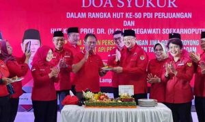 HUT ke-50 PDI-P Sekaligus Genap Usia 76 Tahun Prof. Dr. Hj. Megawati Soekarno Putri Dihadiri Mingrum Gumay