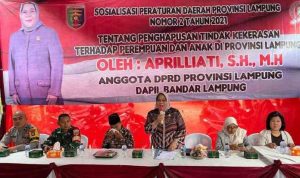 Apriliati Anggota DPRD Provinsi Lampung Gelar Sosperda di Balam