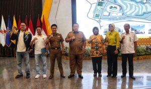 Arinal Djunaidi Selaku Pembina Olah Raga Prov Lampung Silaturahmi ke Pengurus KONI