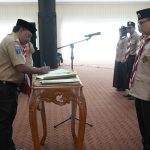 Maman Mauludin Melantik Mabi dan Pinsaka Pada Gerakan Pramuka Kota Cilegon Masa Bakti 2023-2028