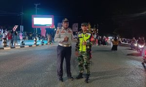 Babinsa Koramil 432-01 dan Dishub Basel Amankan Kawasan Himpang Lima Toboali