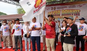 Rayakan HUT ke-15 Gerindra di Banten, Muzani Kenalkan Walikota Cilegon Masuk Gerindra