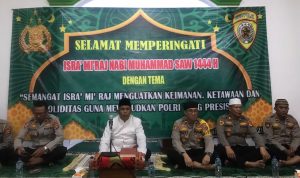 Kuatkan Keimanan, Ketaqwaan dan Soliditas, Polres Basel Gelar Peringatan Isra Mi’raj