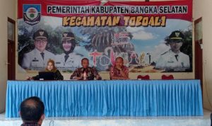 Camat Toboali Gelar Rapat Koordinasi Penyusunan SOP Penguasaan Lahan