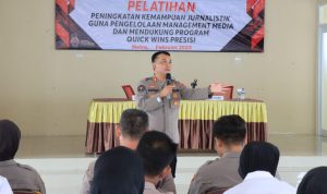 Polres Metro Gelar Pelatihan Peningkatan Kemampuan Jurnalistik 
