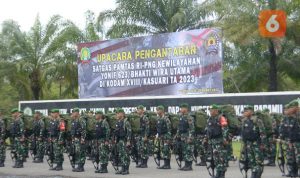 Danrem 101/Antasari Bersama Gubernur Kalimantan Selatan Ikuti Upacara Pengantaran Satgas Pamtas RI-PNG