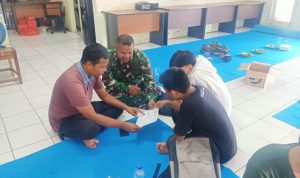 Babinsa Koramil 2306/Mancak Puan Ter Pendataan Anggota Karang Taruna