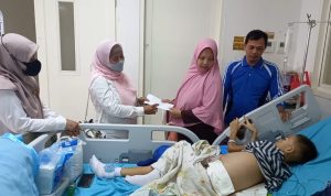 DPC Gerindra Pangkalpinang dan Bacaleg Gerindra Galang Dana untuk Zaydan