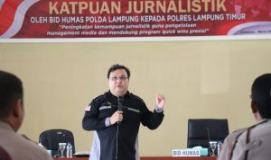 Bid Humas Polda Lampung Gelar Katpuan Jurnalistik Ke Polres Lamtim