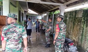 Koramil 05/Sukadana Dirikan Posko Benca Alam Banjir
