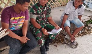 Babinsa Koramil 2306/Mancak, Puan Ter Pendataan Jumlah Pemuda