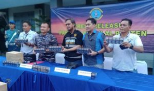 Jutaan Batang Rokok Ilegal, Lanal Banten Berhasil di Amankan