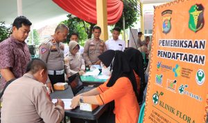 Bid Dokkes Polda Lampung Gelar Rikkes Berkala 2023 di Polres Metro