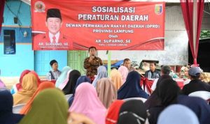 AR. Suparno Anggota DPRD Provinsi Lampung Gelar Sosperda Tentang Perlindungan Anak di Kecamatan Rajabasa