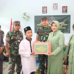 Kunjungi Panti Asuhan Ya Pintar, Dandim 0429/Lamtim dan Ketua Persit Berikan Santunan