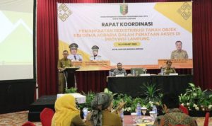 Fahrizal Darminto Buka Rakor Pemanfaatan Redistribusi Tanah Objek Reforma Agraria dalam Penataan Akses di Provinsi Lampung