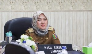 Chusnunia Wagub Lampung Ikuti Rakor Pengendalian Inflasi Daerah Secara Virtual