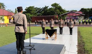 Kapolres Jeneponto Pimpin Upacara Sertijab PJU Lingkup Polres Jeneponto