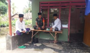 Babinsa Koramil 2306/Mancak, Giat Komsos Membahas Tentang Kegiatan Menjelang Puasa