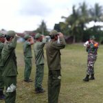 Babinsa Koramil 2307/Ciwandan, Bintahwil Memberikan Materi PBB Dasar