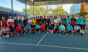Rawat Silaturahim Dandim 1425 Jeneponto ajak Pecinta Tennis Bertandang ke Takalar