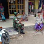 Babinsa Koramil 2304/Anyar, Giat Komsos Membahas Tentang Toleransi Beragama