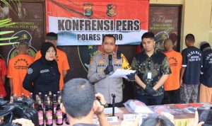 Polres Metro Gelar Press Release Hasil Ops Cempaka Krakatau 2023
