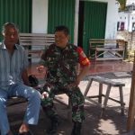 Babinsa Koramil 2304/Anyar, Giat Komsos Membahas Tentang Bahaya Longsor
