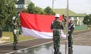 Implementasikan Jiwa Nasionalisme, Kodim 0429/Lamtim Gelar Upacara Bendera
