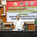 Dandim 0429/Lamtim Hadiri Rakor Lintas Sektoral Ops Ketupat Krakatau 2023