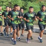 Kodim 0429/Lamtim Kembali Jaga Fisik Usai Libur Hari Raya Idul Fitri