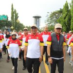 Jalan Sehat 25 WaliKota Peserta Rakorkomwil Apeksi Jadi Ajang Promosikan UMKM dan Budaya Kota Cilegon