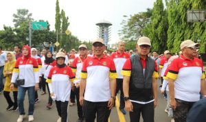 Jalan Sehat 25 WaliKota Peserta Rakorkomwil Apeksi Jadi Ajang Promosikan UMKM dan Budaya Kota Cilegon