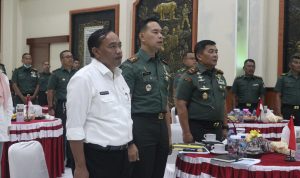 Dandim 0623/Cilegon dampingi Danrem 064/MY dalam kegiatan Rakornis TMMD Ke 116 TA 2023