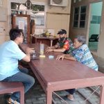 Babinsa Koramil 2304/Anyar, Giat Komsos Membahas Tentang Turnamen Bola Volly