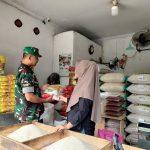 Babinsa Koramil 2305/Cinangka, Puan Ter Pendataan Stok Bahan Pokok