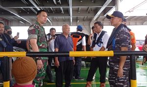 Dandim 0623/Cilegon melaksanakan pengecekan langsung evakuasi KMP ROYCE 1.