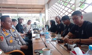 Ngopi Bareng Bersama Wartawan, Kapolres Basel Tegaskan Terkait Tambang Ilegal