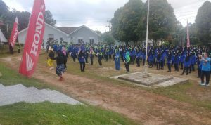 Gerakan Senam Sehat Bersama Camat Riau Silip Berkolaborasi dengan TDM Honda Belinyu