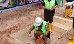 Peletakan Batu Pertama Gedung Perpusda, Riza: Ini Merupakan Kontribusi Positif untuk Masa Depan Anak