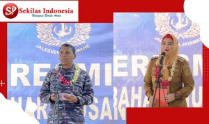 Wabup Basel bersama Danlanal Resmikan Dusun Nipa Kuning Sebagai Kampung Bahari Nusantara