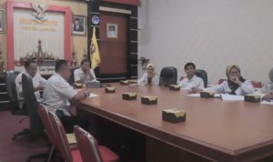 Asisten Perekonomian dan Pembangunan Prov Lampung Kusnardi Secara Virtual Ikuti Rakor Teknis Gagal Panen Akibat Banjir