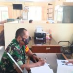 Babinsa Koramil 2307/Ciwandan, Puan Ter Pendataan Jumlah Masyarakat Miskin