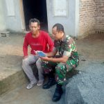 Babinsa Koramil 2306/Mancak, Puan Ter Pendataan Warga Baru