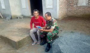 Babinsa Koramil 2306/Mancak, Puan Ter Pendataan Warga Baru