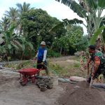 Babinsa Koramil 2304/Anyer, Giat Karbak Pembersihan Jalan