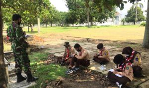 Babinsa Koramil 2304/Anyer, Bintahwil Belajar Navigasi Darat